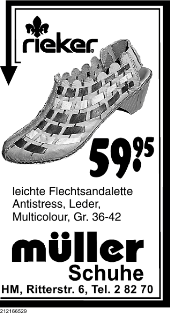 Traueranzeige von rieker  von Deister- und Weserzeitung