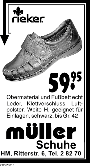 Traueranzeige von Rieker  von Deister- und Weserzeitung