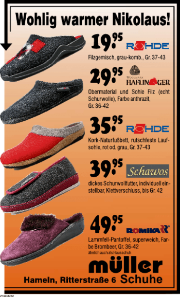 Traueranzeige von Hausschuhe  von Deister- und Weserzeitung