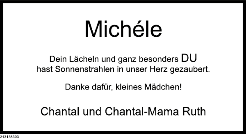  Traueranzeige für Mich le vom 23.03.2013 aus Deister- und Weserzeitung