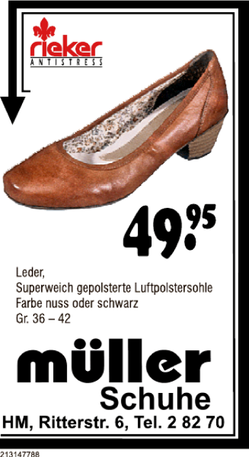 Traueranzeige von Rieker  von Deister- und Weserzeitung