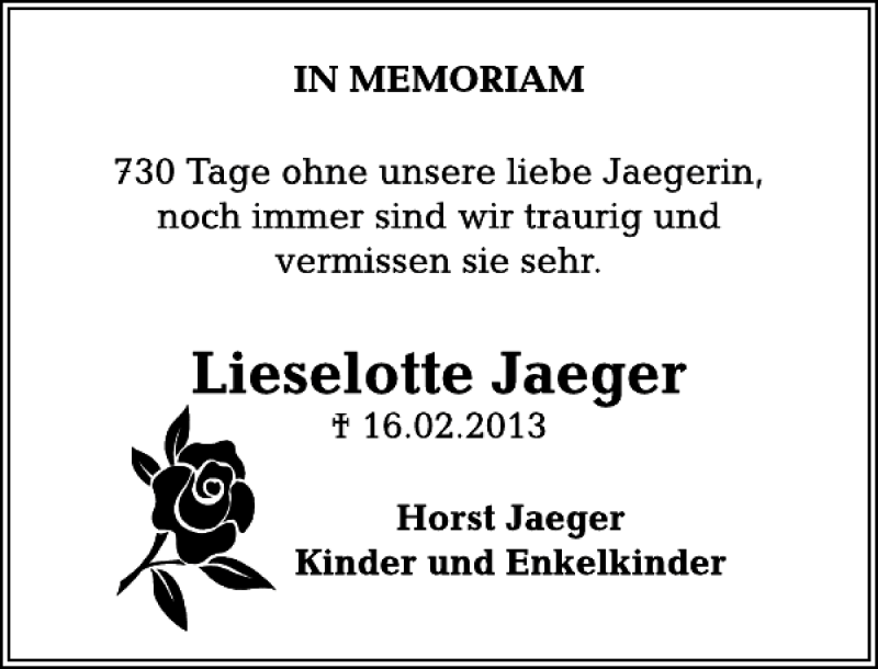 Traueranzeigen Von In Memoriam | Trauerportal Ihrer Tageszeitung