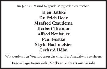 Traueranzeige von Sigrid Hachmeister 