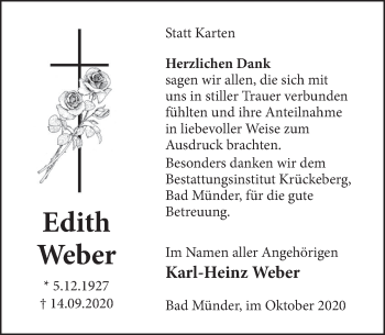 Traueranzeige von Karl-Heinz Weber von Neue Deister-Zeitung