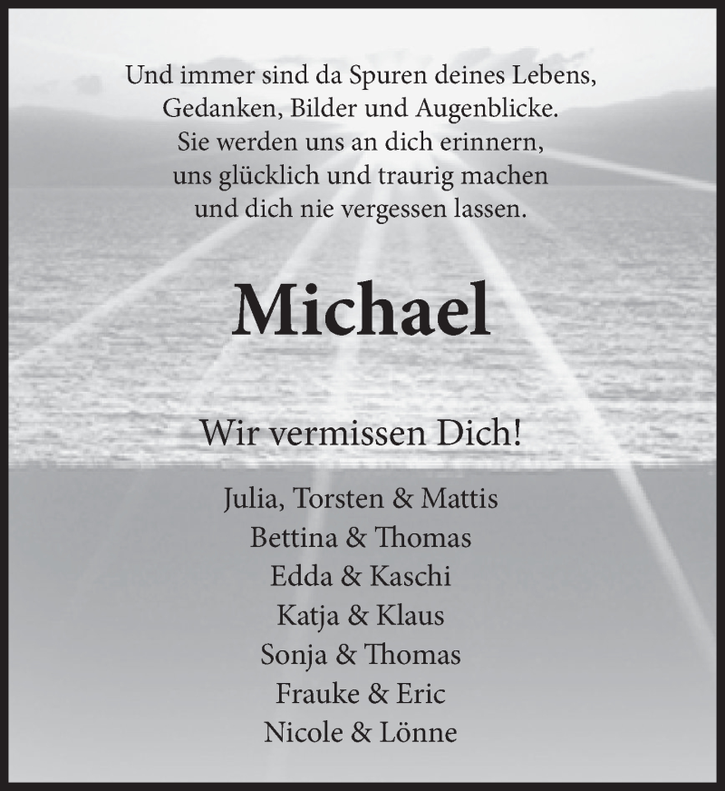  Traueranzeige für Michael Friebe vom 07.04.2020 aus Deister- und Weserzeitung
