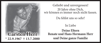 Traueranzeige von Carsten Herr von Deister- und Weserzeitung
