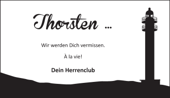 Traueranzeige von Thorsten Hecht von Neue Deister-Zeitung