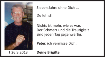 Traueranzeige von Peter  von Deister- und Weserzeitung