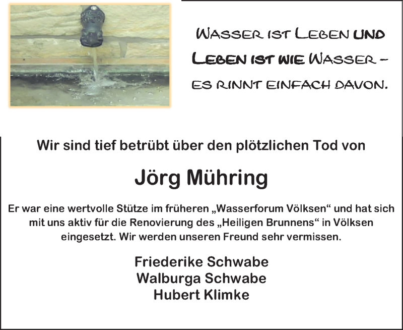  Traueranzeige für Jörg Mühring vom 30.12.2021 aus Neue Deister-Zeitung