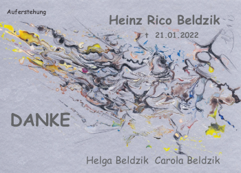 Traueranzeige von Heinz Rico Beldzik von Deister- und Weserzeitung